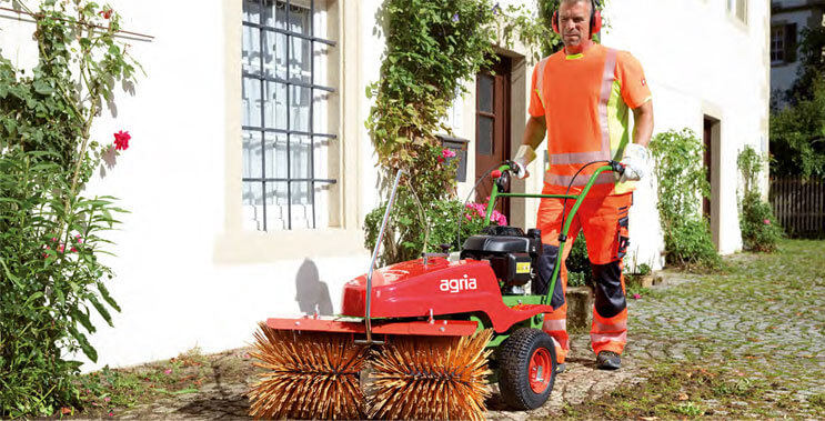 Agria sweeper weed removal
